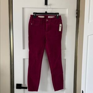 Anthropologie Fuchsia High-Rise Skinny Jeans